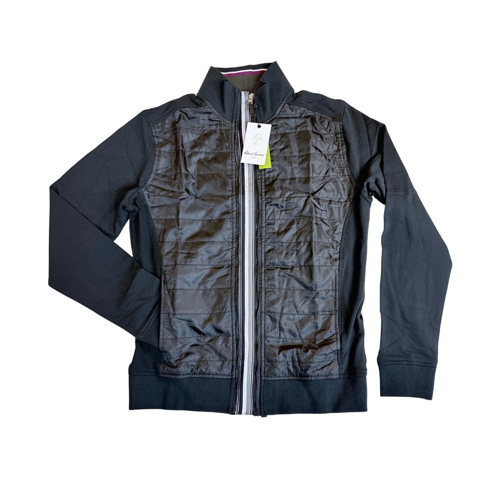 Robert Graham Autodrive Jacket Men S Black Quilted Full Zip $248